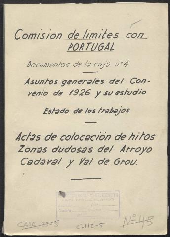 Asuntos generales del Convenio de 1926 y su... (Producción: 1926-1944)
