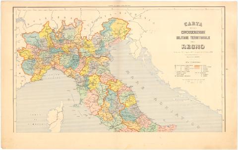 Carta della circoscrizione militare... (1897)