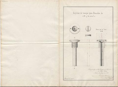 Espoletas de tiempos para Granadas de 18 y 16... (Producción: 14 de Mayo de 1862)