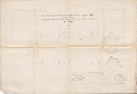 Cañón antiguo de bronce transformado en rayado... (Producción: 16 de Mayo de 1863)