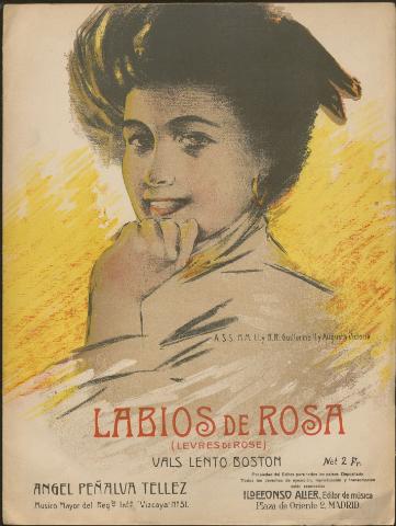 Labios de rosa = (Levres de rose) : vals lento... (Publicación: 1909)