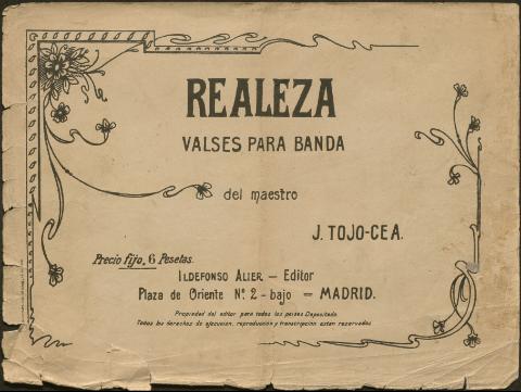 Realeza : valses para banda (Publicación: 1911)