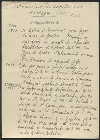 Comisión de Límites con Portugal : personal (Producción: 1936)