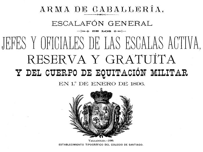 Imagen de Escalafones del Ejército Español